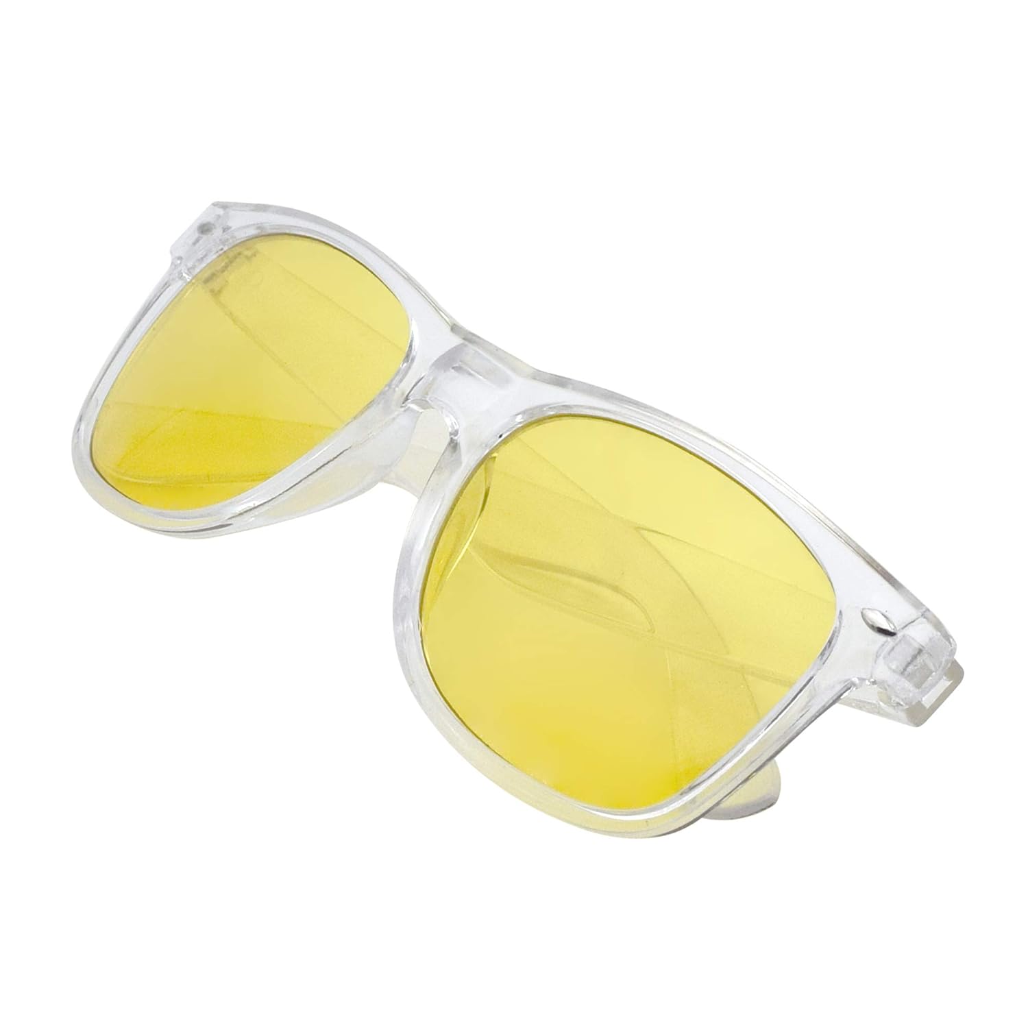 yellow transparent sunglasses