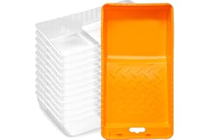 Mister Rui Paint Tray Liner, 4 Inch-11 Pieces, Small Paint Pan with Liners, Disposable Paint Tray 4 Inch, Paint Pan Liners for Home Decor, House Painting