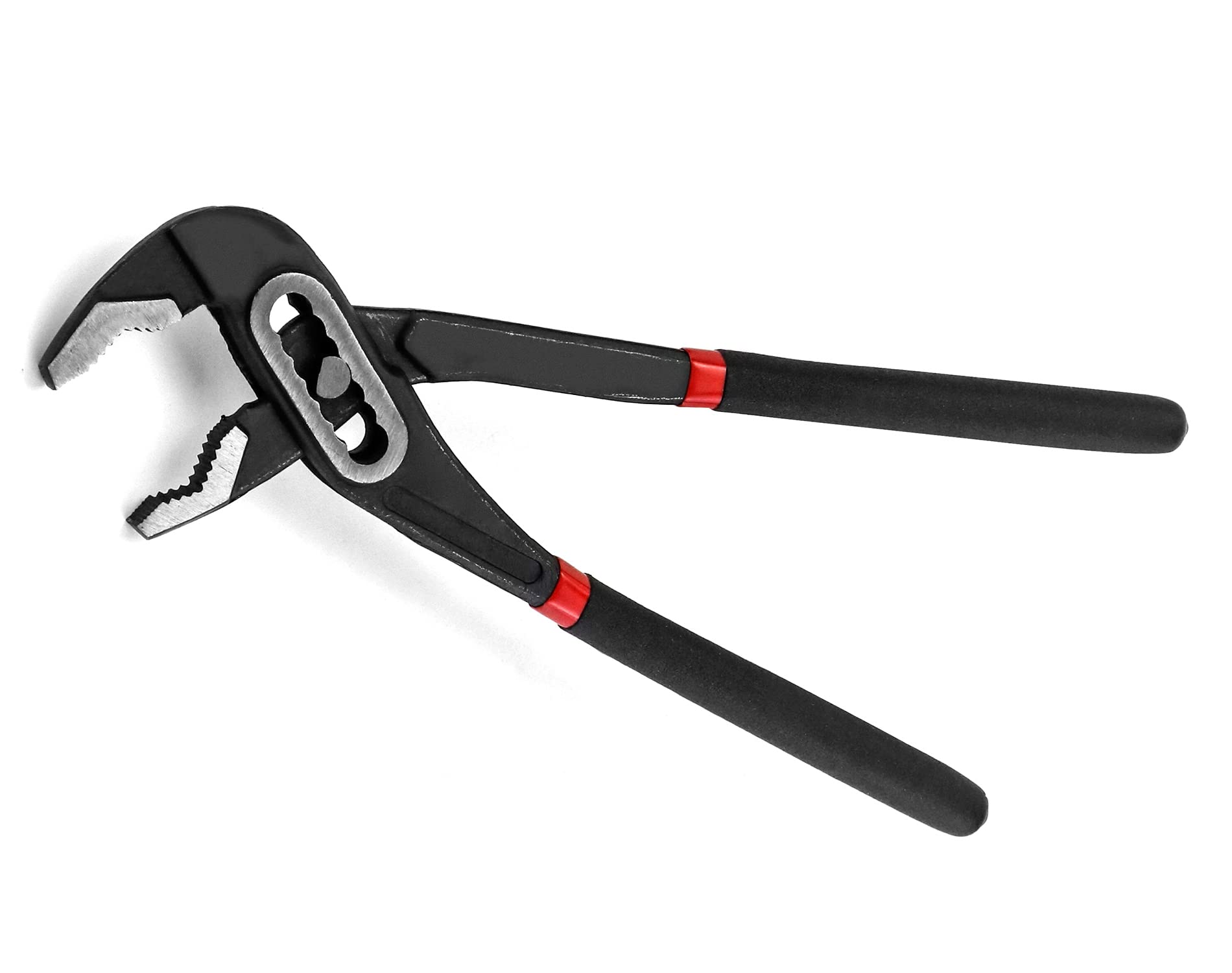 QWORK® 250mm Water Pump Plier - 85mm Max Jaw Opening, Non-Slip Rubber Grip - Quick Change Adjustable Plier