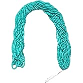 Czech 11/0 Glass Seed Beads - 12 String Hanks, Mint Green Color (Mint Green)