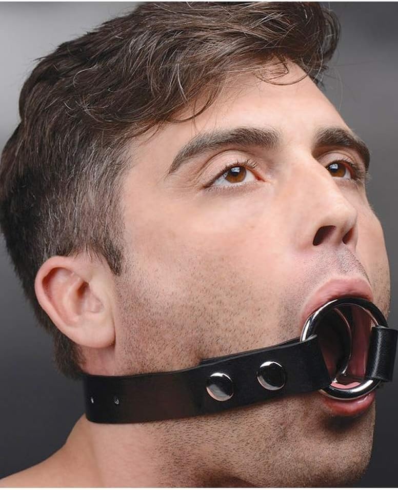 XR Brands Deep Throat Gag, Black, Small/Medium - Image 4