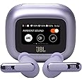 JBL Live Beam 3 - True wireless noise-cancelling closed-stick earbuds, 48Hrs total playback, Wireless Charging, 6 Mics for perfect calls, Multi-point connection, IP55 waterproof and dustproof (Purple)