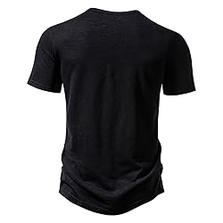 Generic Men's V Neck Henley T-Shirts Classic