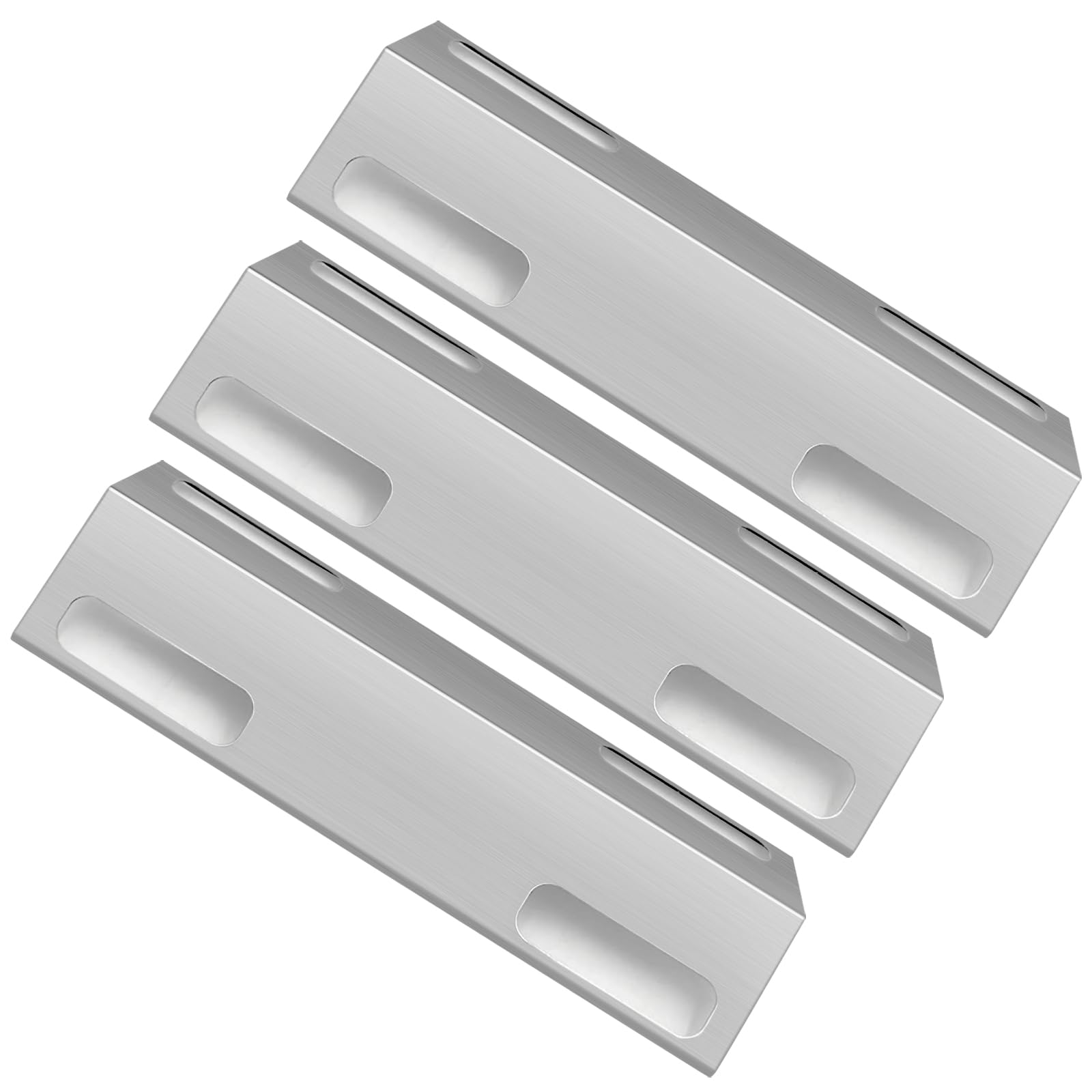 GFTIME 39cm Heat Plate spare parts for Ducane Affinity 3073101, 3000, 3200, 3300, 3400, 4100, 4200, 4400, Landmann Triton 4.1, Jamie Oliver Pro 3/4 gasgrills, Stainless Steel Flame Tamer, 3 Pack