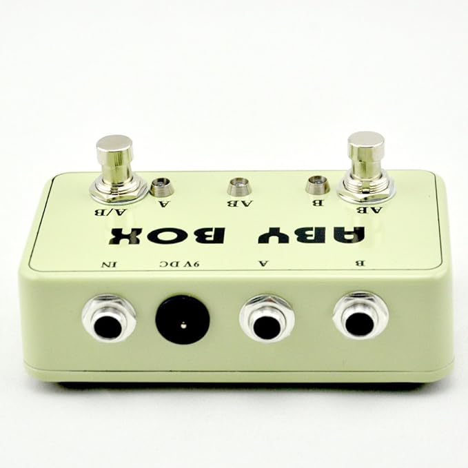 NEW Guitar ABY Switcher Effect Stomp Pedal Box for Electric Guitar True Bypass Yellow Amazon.ca