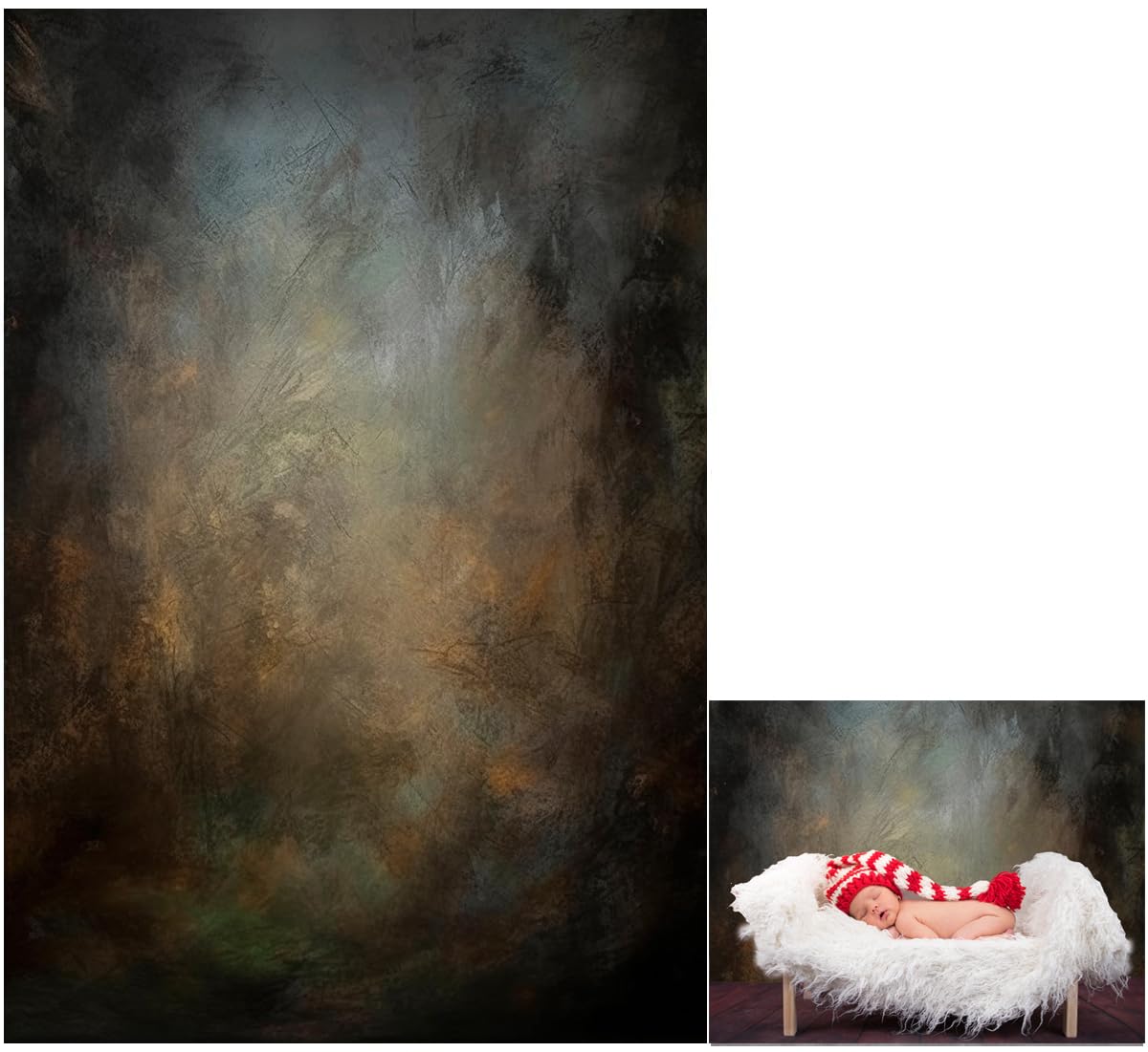Photo 1 of 5x7ft Old Master Mottled Portrait Photography Backdrops Abstract Rust Spots Backdrop Background for Photoshoot