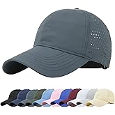 Enwokran Men Quick Dry Sport Baseball Cap, Athletic Fitted Cap Mesh Adjustable Plain Hat Running Trucker Hat for Women