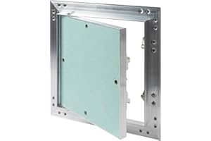 ECOPRO VENT 8" x 8" Inch Aluminum Drywall Access Panel - Service Shaft Door - Plumbing, Electricity, Heating, Alarm Wall Inspection hatch for Drywall - Bathroom Service Access Hole Cover