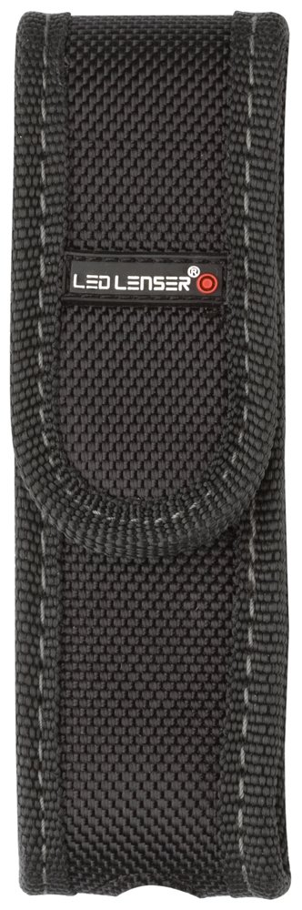 Ledlenser Premium LED Torch Accessories - Torch Storage Pouch Type E, 14 cm x 4.5 cm, inc Belt Loop and Storage For Extra Batteries, Compatible with PTT Police Tac Torch, P6 Core, Hokus Focus Models