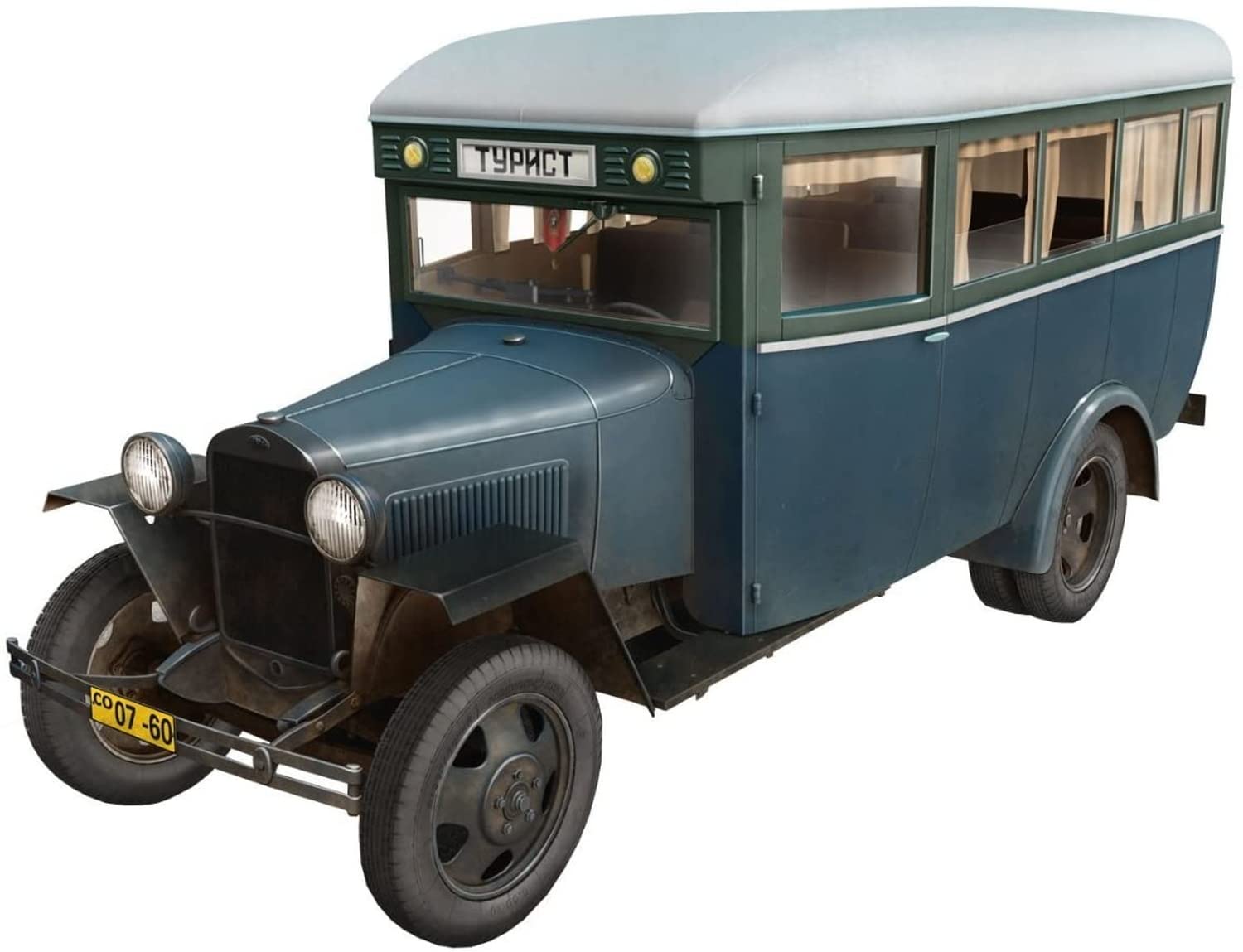 Miniart 1:35 Scale GAZ-03-30 Passenger Bus Building kit (Multi-Colour)