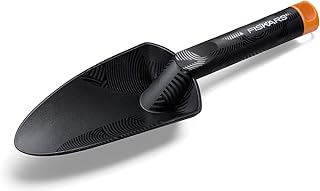 Fiskars Blumenkelle, Länge: 29 cm, Glasfaserverstärkter Kunststoff, Schwarz/Orange, Solid, 1000694