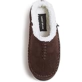 Lucky Brand Boys' Microsuede Clog Slippers with Non-Slip Rubber Sole, Warm Fuzzy Indoor Outdoor House Shoes