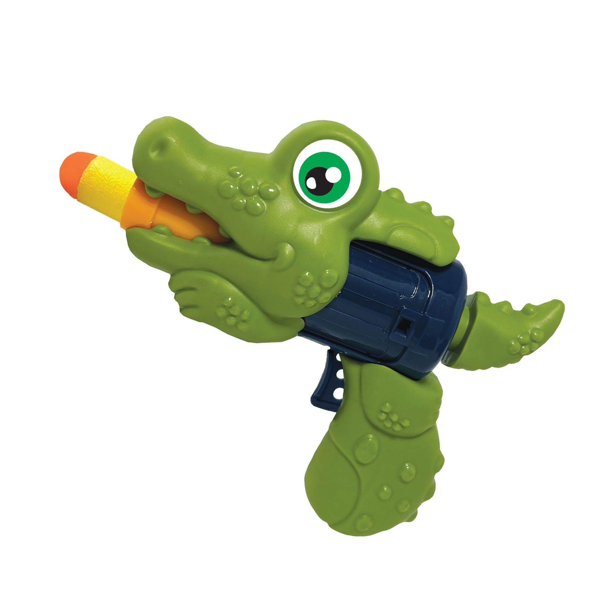 WildBlasterz - Alligator Toy Gun from Deluxebase. Crocodile Soft Bullet Gun Toys. Safe Blaster Gun Shooting Game for Indoor & Outdoor Toys for Kids.