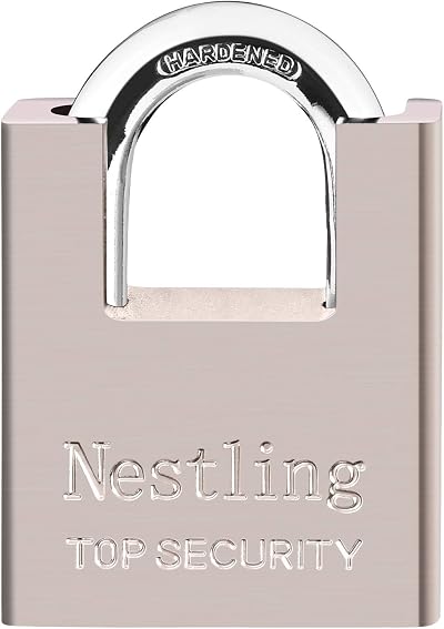 AMMIY 60mm Heavy Duty Padlock with 4 Keys - High Security Outdoor Lock