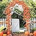 XYXCMOR 86 Feet Artificial Maple Leaf Garland 12 Pack Hanging Vines Plants Fall Autumn Leave Vines for Indoor Outdoor Fireplace Thanksgiving Party Decoration