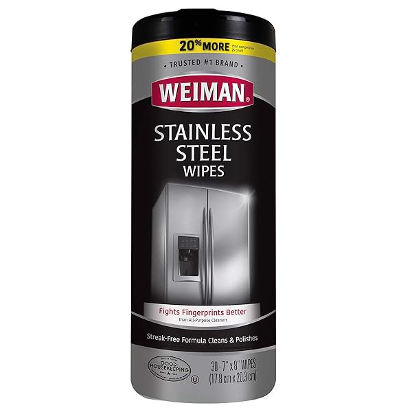 WEIMAN 92 STAINLESS STEEL WIPES 7 X 8 30/CANISTER