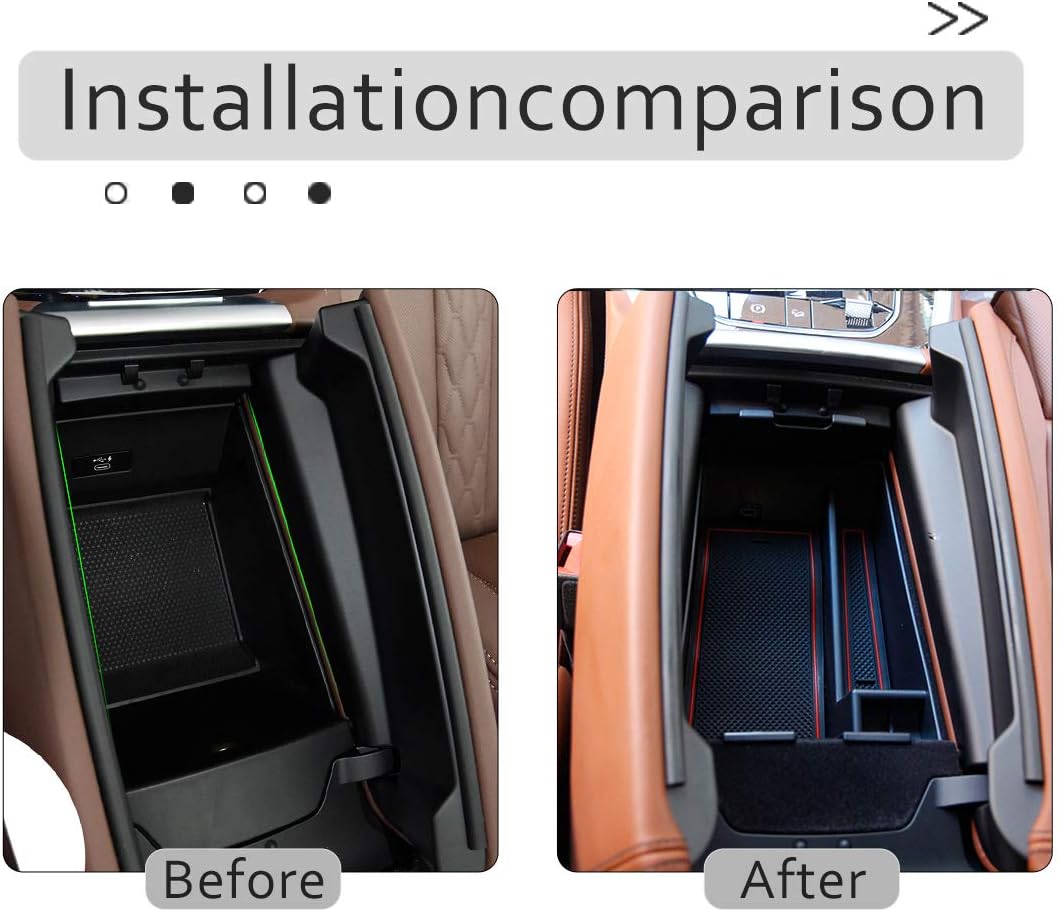 Armrest Center Console Accessories Insert Storage Box For BMW X5 X6 X7