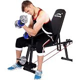 Amazon.com: Pure Fitness Flat Bench: Sports &amp; Outdoors