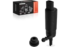 A-Premium Front Windshield Washer Pump Compatible with Volkswagen Jetta, Passat, Tiguan, Beetle, CC, Touareg, Eos, GTI & BMW 
