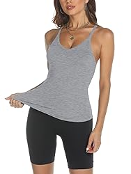 Trendy Queen Womens Workout Tank Tops Racerback