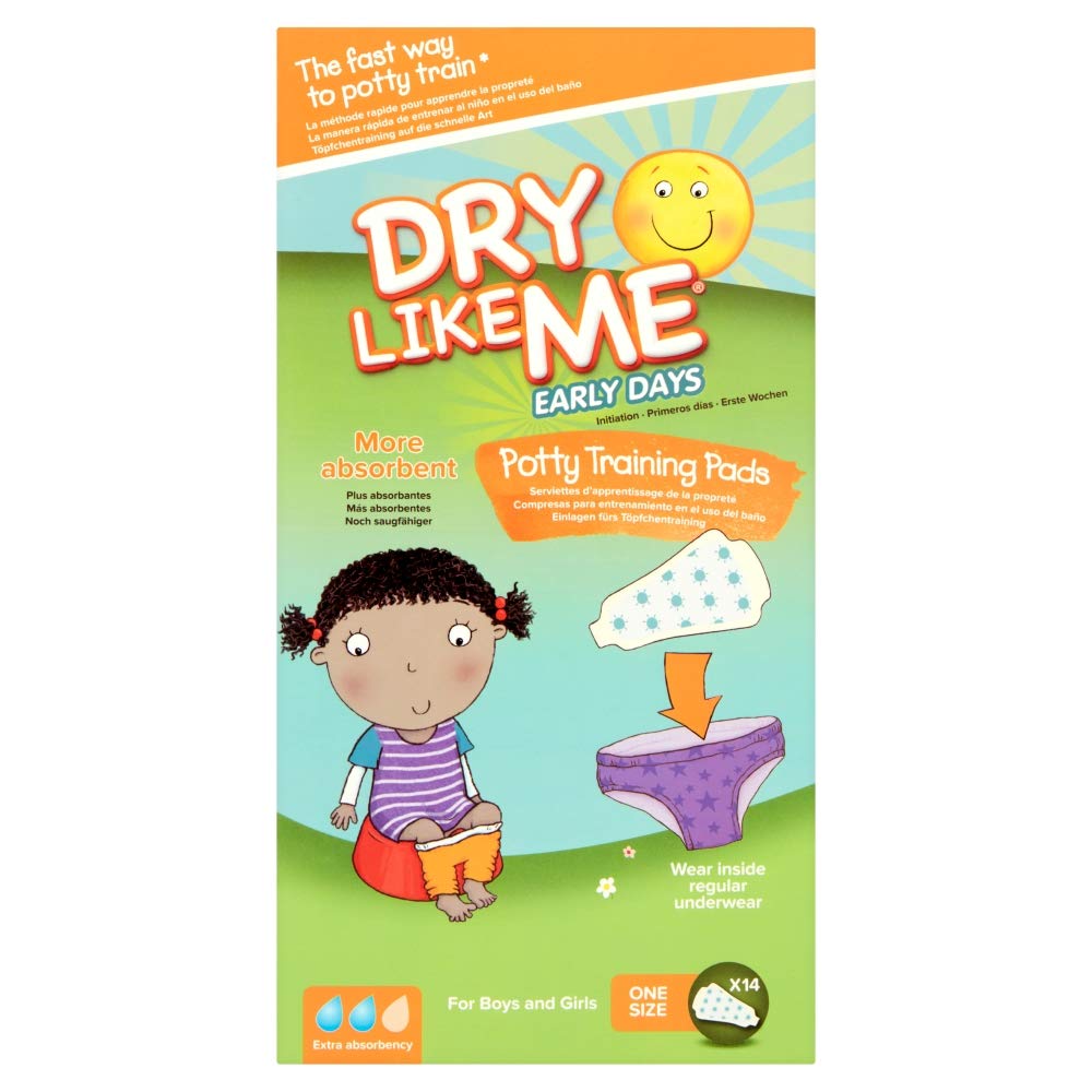 Dry Like Me Early Days Potty Training Pads - 14 X 4 (Total 56 Pads)