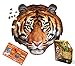 Madd Capp Puzzles - I AM Tiger - 550 Pieces - Animal Shapes Jigsaw Puzzle