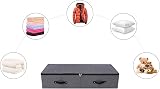 Omygarden Foldable Under Bed Storage Box 90x42x18cm 2PCS Black Grey view 3