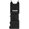 POLICE Stun Gun TW10 - Heavy Duty with LED Flashlight Siren Alarm - Matt Black