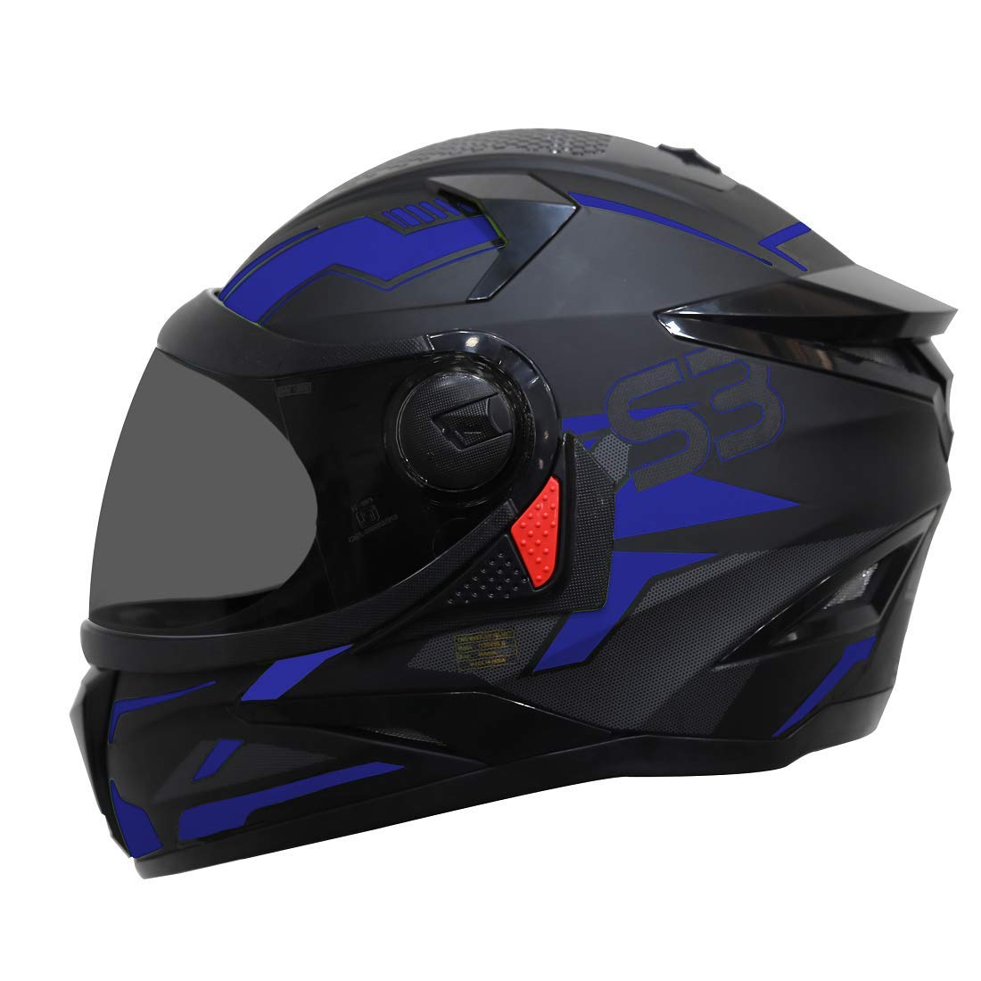 Steelbird SBH17 Terminator Full Face Graphic Helmet (Large 600 MM