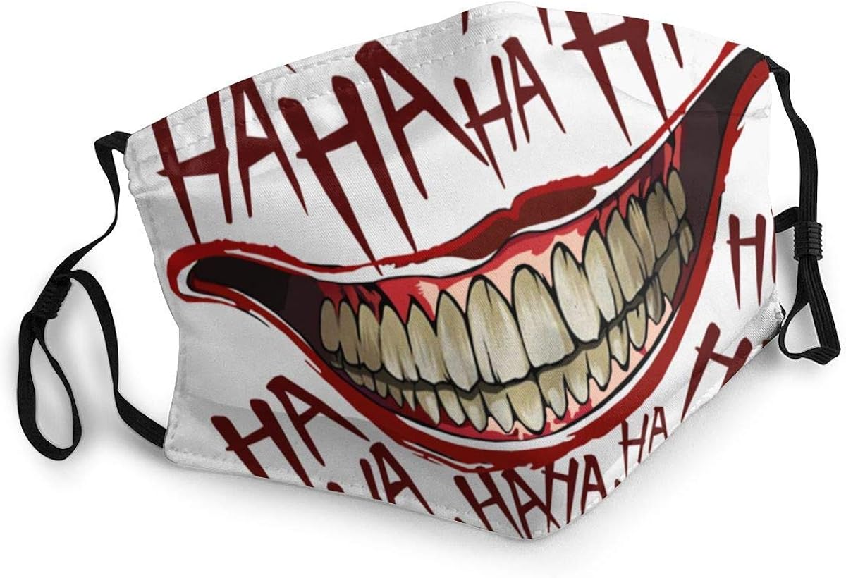 Face Mask Joker Hahaha Reusable Washable Men Women Cloth