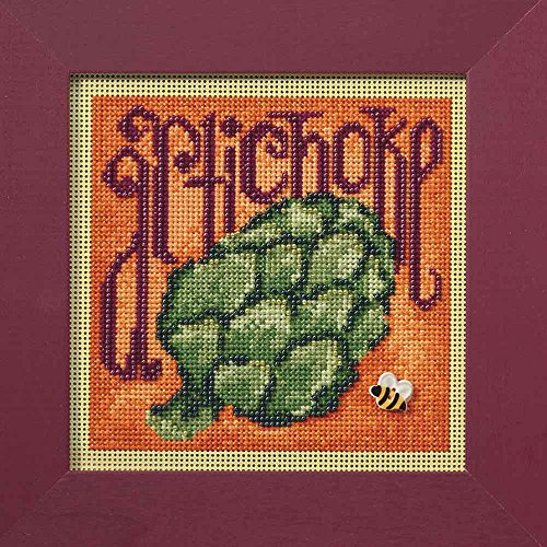 Artichoke Beaded Counted Cross Stitch Kit Mill Hill Buttons & Beads 2009 Spring Series MH149104