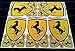 5 Sheet FERRARIE Emblemes Decals / Sticker, Logo, Formula 1 Motorsport, Modeling Art, BMX, Dirt Bike, Racing Stickerbomb, CAR, ITALY, Scooters, Quads, Decal, Pre-cut