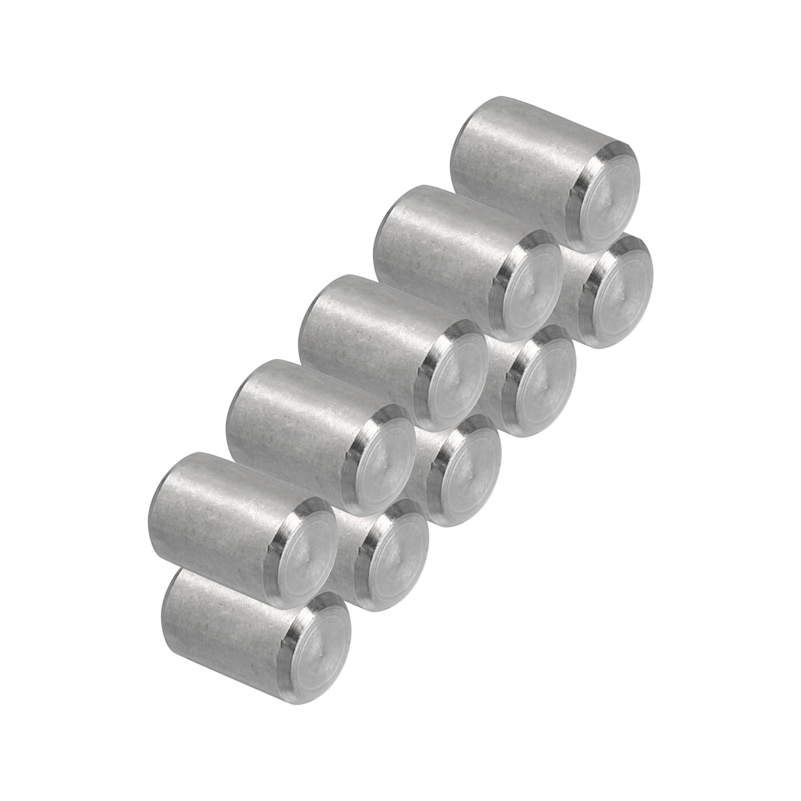 PATIKIL 304 Stainless Steel Dowel Pins 8 x 10 mm, 10 Pack Metal Dowel Pins Shelf Pegs Support Shelves Bunk Bed Fasten Elements Hardware for Furniture Fixing Component Position