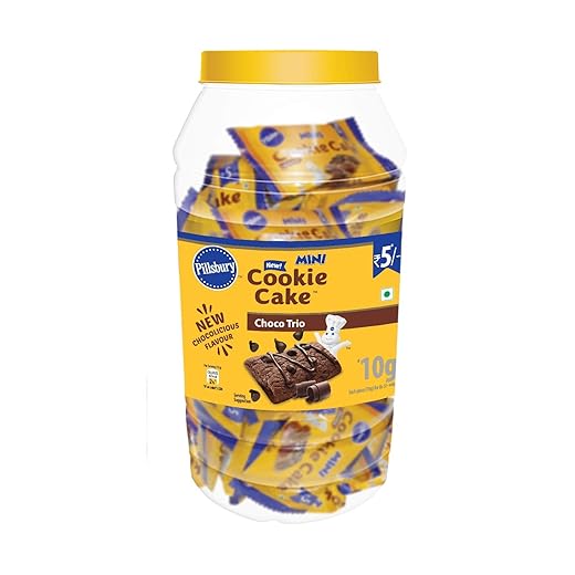 Pillsbury Cookie Cake Choco Trio, Jar of 48 Minis, 480g