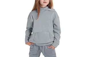 YOUYING Girls Boys 2 Piece Tracksuit Pullover Hooded Sweatshirt and Sweatpants Jogger Set Athletic Sweatsuits Sets for Kids