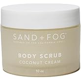 SAND + FOG Coconut Cream Body Scrub, 10 oz, Exfoliating Skincare