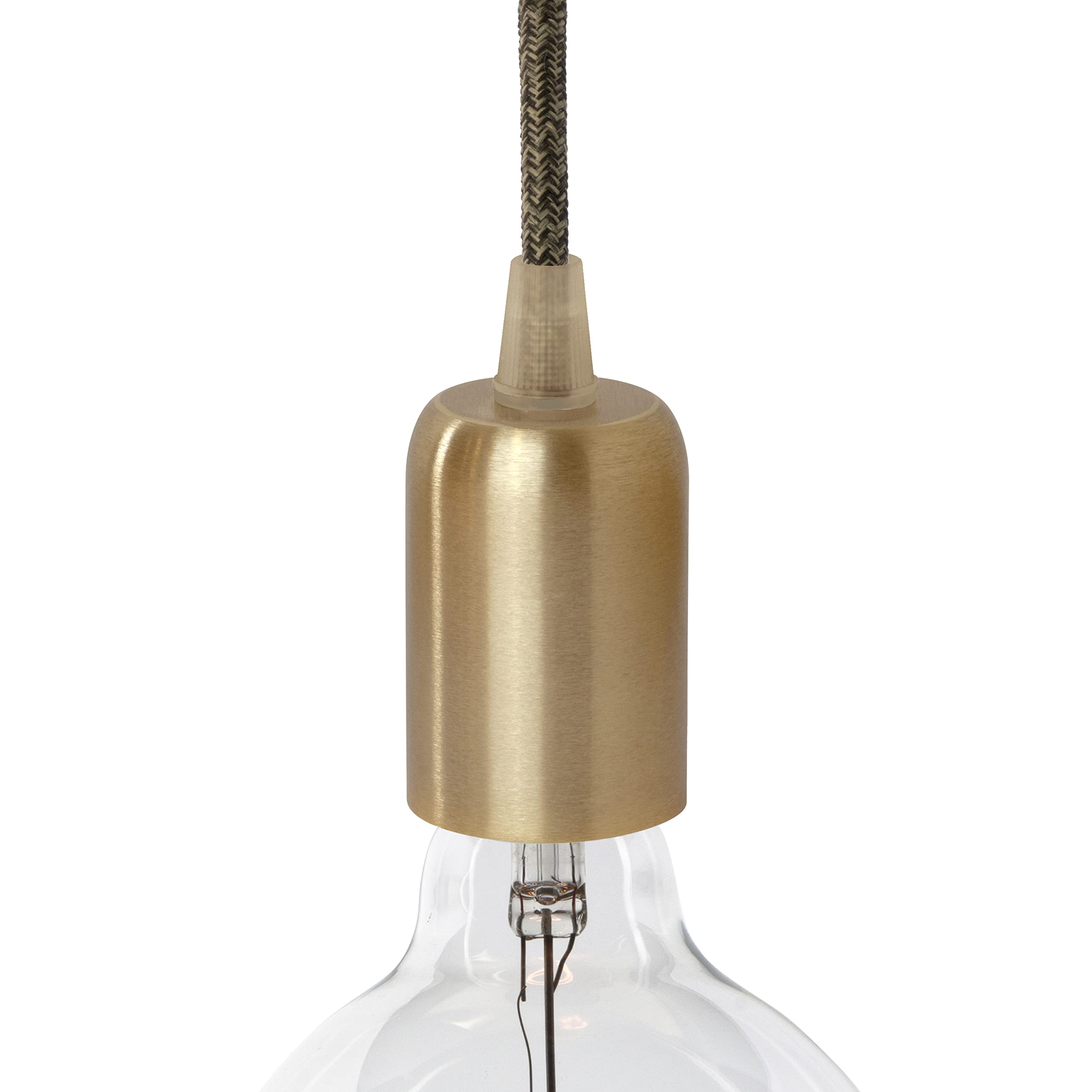 AMARCORDS - Lamp Holder E27 Vintage Retro Edison Metal for Pendant lamp. Industrial Style Finish Gold