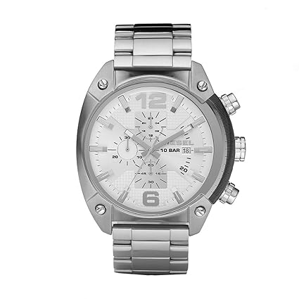 Diesel Overflow Analog Silver Dial Mens Watch - DZ4203