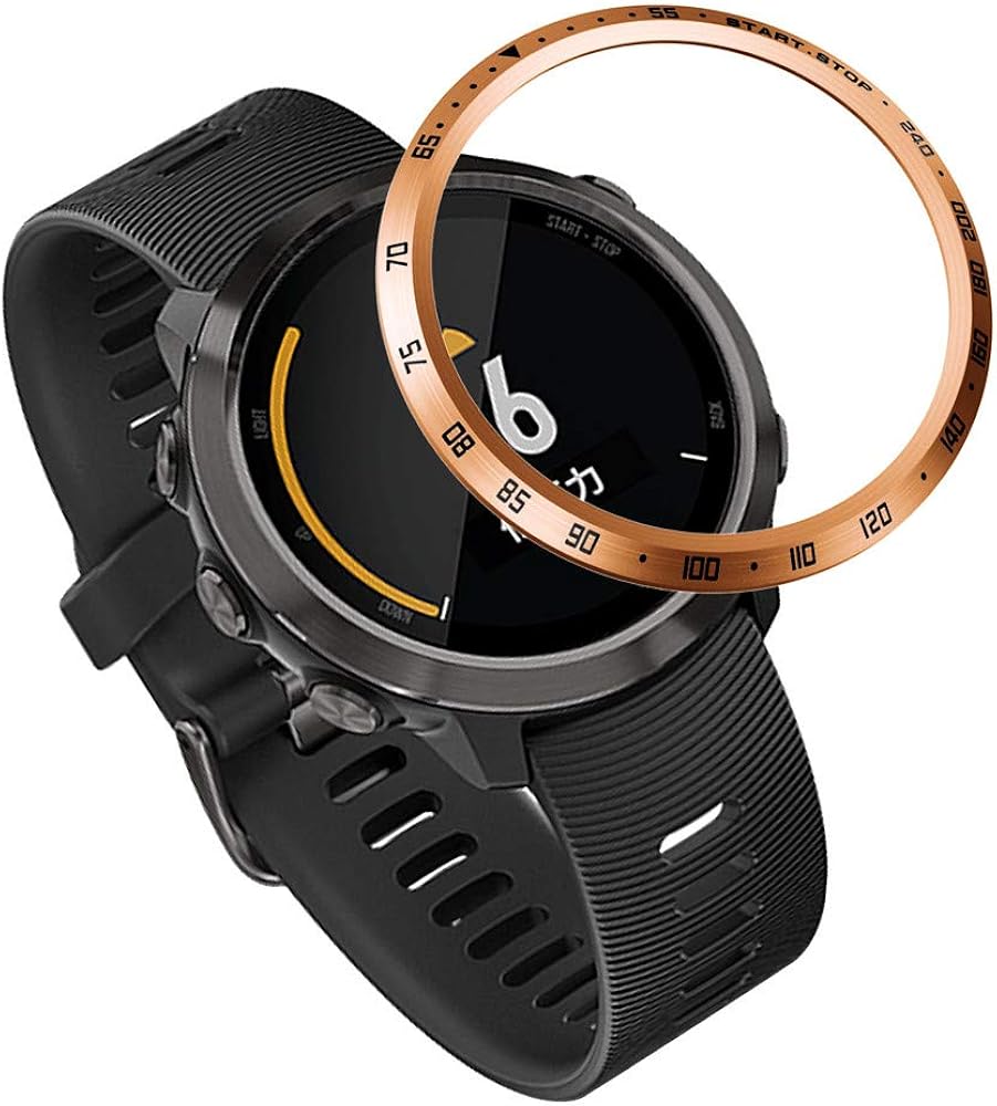 Bezel Ring Compatible with Garmin Forerunner 645, Adhesive Protection