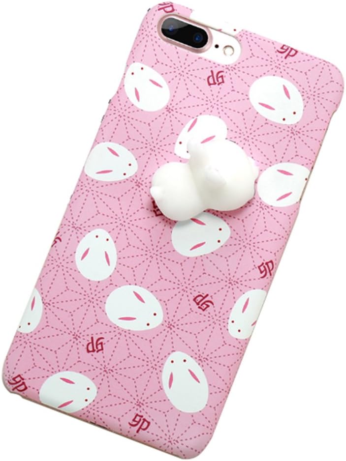 Ybetter iPhone 6/ 6S Novel Squishy Case, 3D Cute Soft Silicone Rabbit Toy on Back for Release Stress Protective Phone Case Cover for iPhone 6/ 6S (Cute Rabbit)