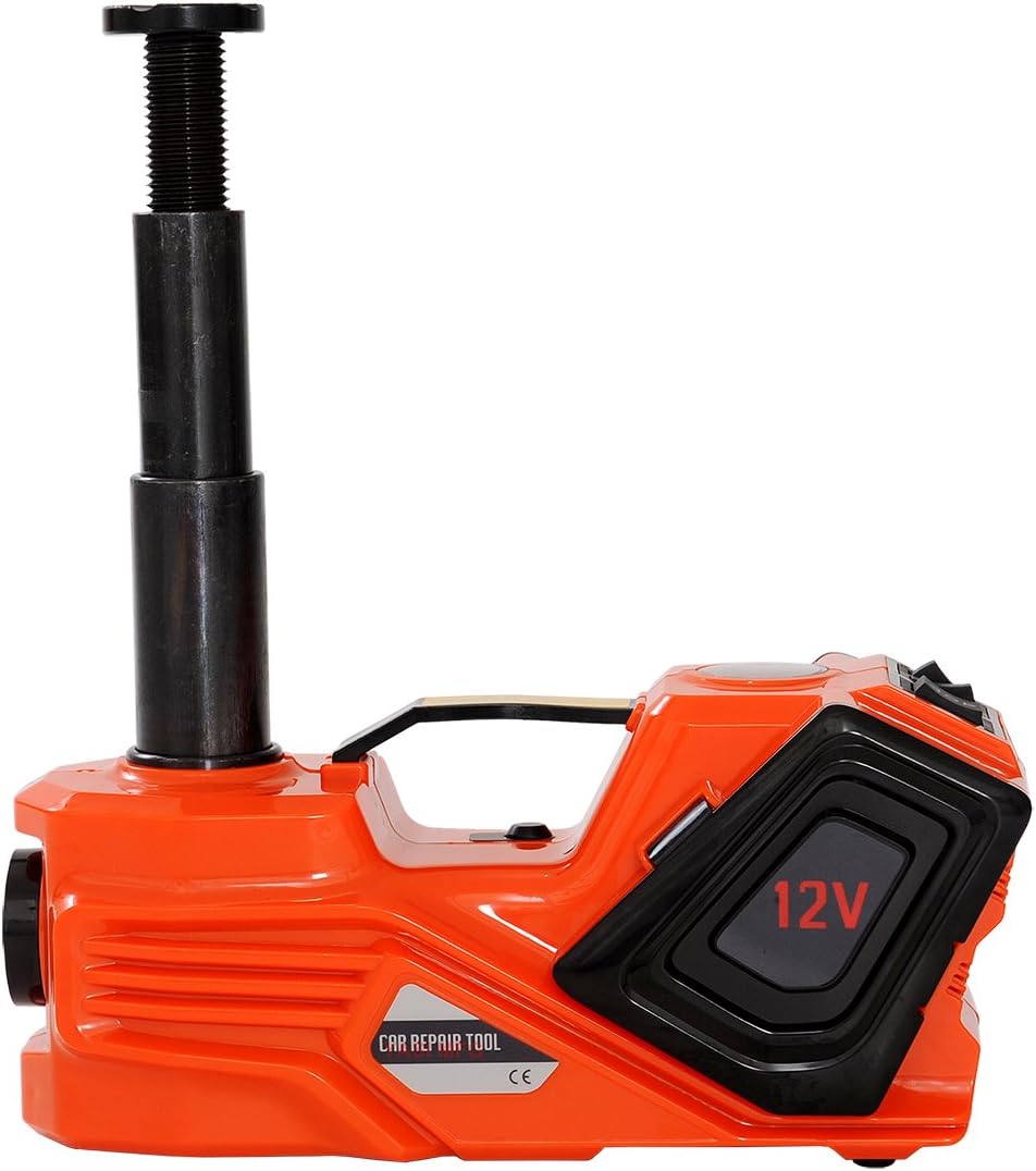 Hydraulischer Wagenheber Elektrischer Wagenheber 5T, 12V – Mit Luftpumpe & LED-Licht, 4-in-1 Set Wagenheber Für SUV LKW