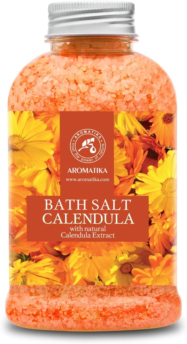 AROMATIKA Calendula Bath Salts with Natural Essential Oil