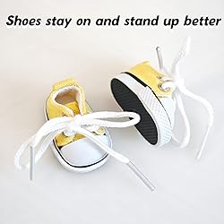 Mini Doll Shoes, 1 Pair Cute Lace Up Canvas