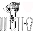 Velomill Hammock Hanging Kit, 1000 lb Capacity Heavy Duty 360° Rotate Swing Ultra Durable Hooks for Swing, Chair, Yoga, Multi