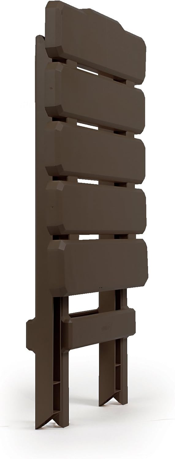 Camco Adirondack Portable Outdoor Folding Side Table, Perfect For The Beach, Camping, Picnics, Cookouts and More, Weatherproof and Rust Resistant - Mocha (51882): Automotive