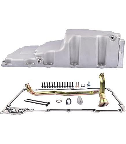 Low Profile Oil Pan For LS Swap – LS1 LS2 LS3 LS6 4.8 5.3 6.0L, Satin Aluminum By Gearzaar