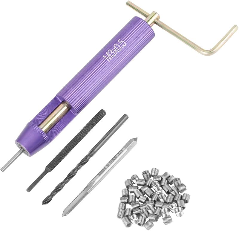 Walfront M3 Helical Thread Insert Kit Stainless Steel 50pc Frequent Removal