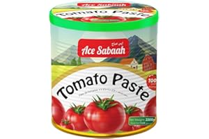 Ace Sabbah Pure Tomato Paste, 830g – Double Concentrated, 100% Tomatoes, No Additives, Rich & Thick Tomato Concentrate for Co