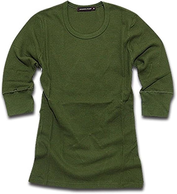 Amazon セール サーマル ワッフル 5分袖 Tシャツ 日本製 メンズ 五分袖 ｕネック 無地 ５分袖tシャツ 特価 Tシャツ カットソー 通販