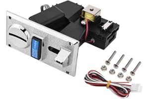 Socobeta Game Slot Machine Multi-Function Vending Machine Slot Machine Arcade Game Coin Slot Acceptor Multi-Coin Smart Coin Slot